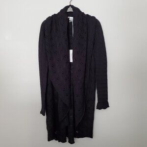 Cotton by Autumn Cashmere Pointelle Drape Cardigan